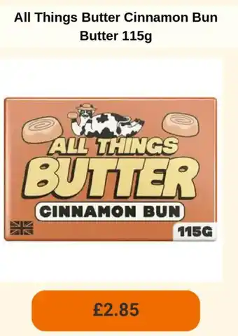 Sainsbury's All Things Butter Cinnamon Bun Butter offer