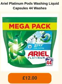 Sainsbury's Ariel Platinum Pods Washing Liquid Capsules offer