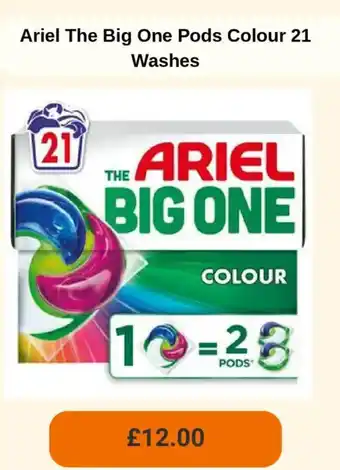 Sainsbury's Ariel The Big One Pods Colour offer