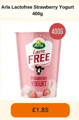 Sainsbury's Arla Lactofree Strawberry Yogurt offer