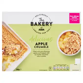 Asda The BAKERY at ASDA Delicious Apple Crumble 500g offer