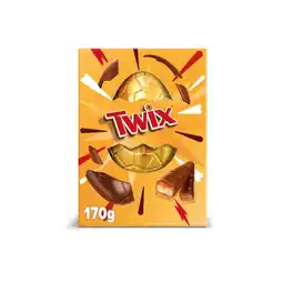 Asda Twix Chocolate & Caramel Biscuits Large Easter Egg 170G offer