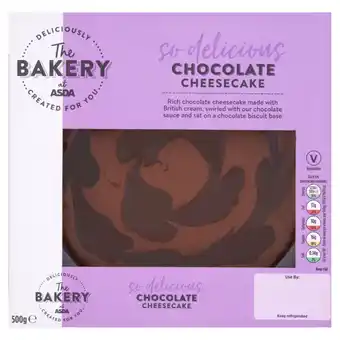 Asda The BAKERY at ASDA Chocolate Cheesecake 500g offer