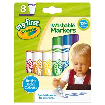 Asda Crayola Washable Markers 8pk offer