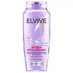 Sainsbury's L’Oréal Paris Elvive Hydra Hyaluronic Moisture Boosting Shampoo for Dry & Dehydrated Hai 400ml offer