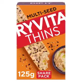 Morrisons Ryvita Thins Multi-Seed Flatbread Crackers offer