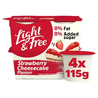 Morrisons Light & Free Greek Style Strawberry Cheesecake Yogurt offer