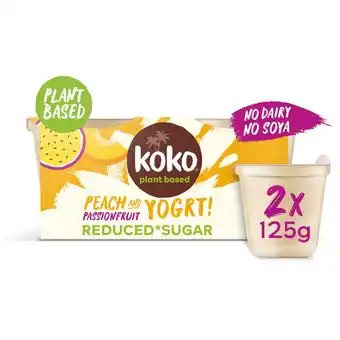 Morrisons Koko Dairy Free Peach & Passionfruit Yogurt Alternative offer