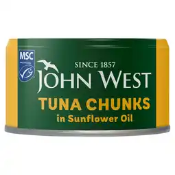 Morrisons John West Tuna Chunks In Sunflower Oil offer
