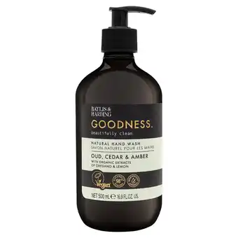 Morrisons Baylis & Harding Goodness Oud, Cedar & Amber Natural Hand Wash offer