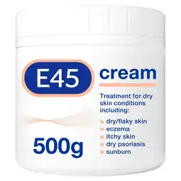 Morrisons E45 Moisturiser Lotion, Body, Face And Hand Lotion For Very Dry Skin offer