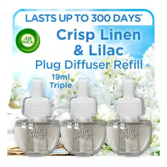 Morrisons Air Wick Liquid Electrical Triple Refill Crisp Linen & Lilac offer