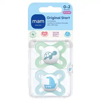 Morrisons Mam Start 0-2M Soothers 2Pk offer