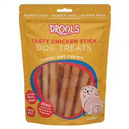 Iceland Drools Tasty Chicken Stick Dog Treats 300g offer