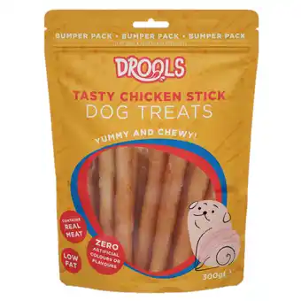 Iceland Drools Tasty Chicken Stick Dog Treats 300g offer