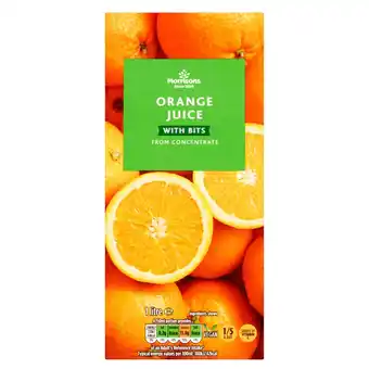 Morrisons Morrisons Orange Juice with Bits From Concentrate offer