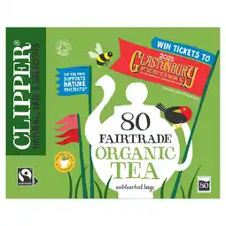 Morrisons Clipper Organic Fairtrade 80 Tea Bags offer
