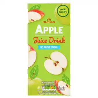 Morrisons Morrisons No Added Sugar Apple Juice Drink offer