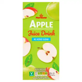 Morrisons Morrisons No Added Sugar Apple Juice Drink offer