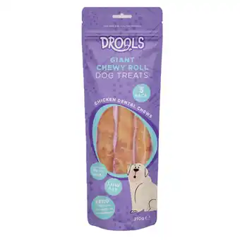 Iceland Drools Giant Chewy Roll Dog Treats 3 Pack offer