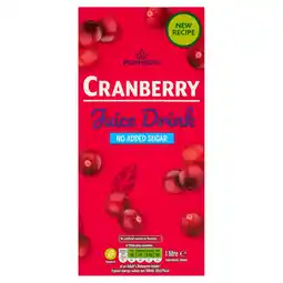 Morrisons Morrisons No Added Sugar Cranberry Juice Drink offer