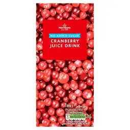 Morrisons Morrisons No Added Sugar Cranberry Juice Drink offer