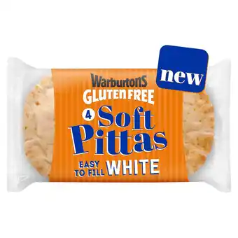 Morrisons Warburtons Gluten Free Soft White Pittas offer