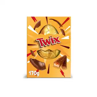 Iceland Twix Chocolate & Caramel Biscuits Large Easter Egg 170g offer