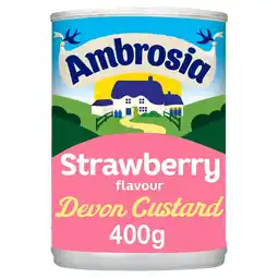 Morrisons Ambrosia Strawberry Flavour Devon Custard Can offer