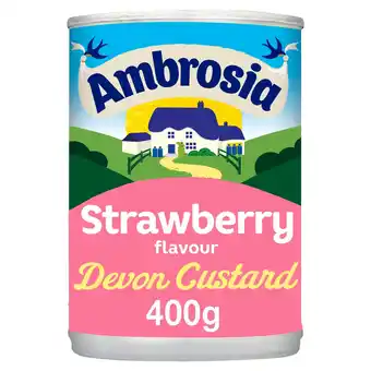 Morrisons Ambrosia Strawberry Flavour Devon Custard Can offer