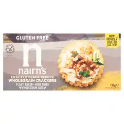 Morrisons Nairn's Gluten Free Cracked Black Pepper Crackers offer