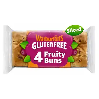 Morrisons Warburtons Gluten Free Soft Cinnamon & Raisin Fruity Buns offer