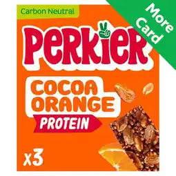 Morrisons Perkier Cacao & Orange Protein Bars offer