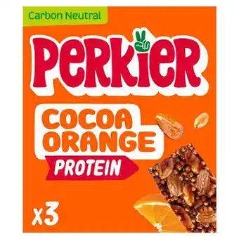 Morrisons Perkier Cacao & Orange Protein Bars offer