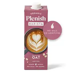 Morrisons Plenish Organic Gluten Free Oat Barista Milk offer