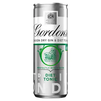 Morrisons Gordon's London Dry Gin and Slimline Tonic Ready to Drink Can offer