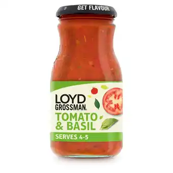 Morrisons Loyd Grossman Tomato & Basil Sauce offer