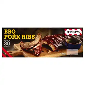 Morrisons TGI Smoked Rack Of Pork Ribs With Tennesee Bourbon BBQ Sauce 450g offer