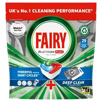 Morrisons Fairy Platinum Plus Deep Clean Dishwasher Tablets offer