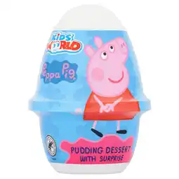 Iceland Peppa Pig Kids World Pudding Dessert with Surprise 70g offer