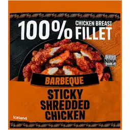 Iceland Iceland Barbeque Sticky Shredded Chicken 400g offer