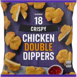 Iceland Iceland 18 (Approx.) Chicken Double Dippers 600g offer