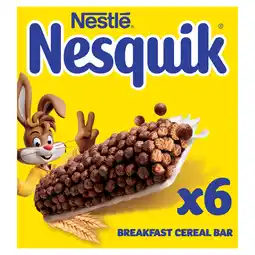 Iceland Nesquik Breakfast Cereal Bars 6 x 25g (150g) offer