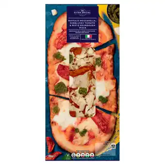 Asda ASDA Extra Special Buffalo Mozzarella, Sunblush Tomato & Pesto Sourdough Pizza 206g offer