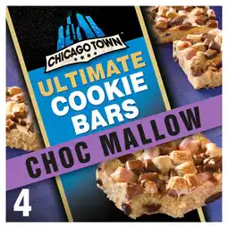 Asda Chicago Town 4 Triple Chocolate Mallow Ultimate Cookie Bars Slices 4 x 58g (232g) offer