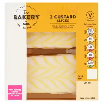 Asda The BAKERY at ASDA 2 Custard Slices offer