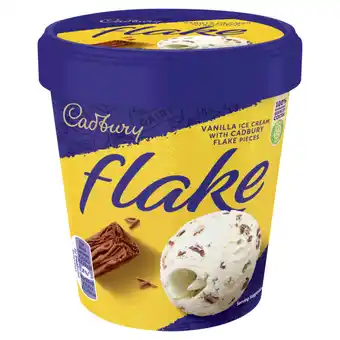 Asda Cadbury Flake Vanilla Ice Cream with Cadbury Flake Pieces 425ml offer