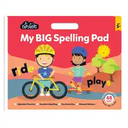 Asda Hinkler Junior Explorers Big Landscape Pads: My Big Spelling Pad offer