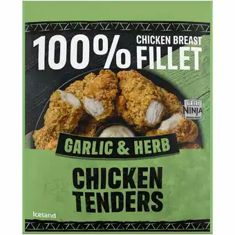 Iceland Iceland Garlic & Herb Chicken Tenders 450g offer