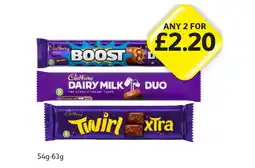 Londis Cadbury Duo Boost, Dairy Milk, Twirl Xtra offer